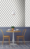 Modern Trellis Peel and Stick Wallpaper | Removable Self-Adhesive Wall Covering | Easy Apply Damage-Free Decor for Bedroom Living Room Accent Wall