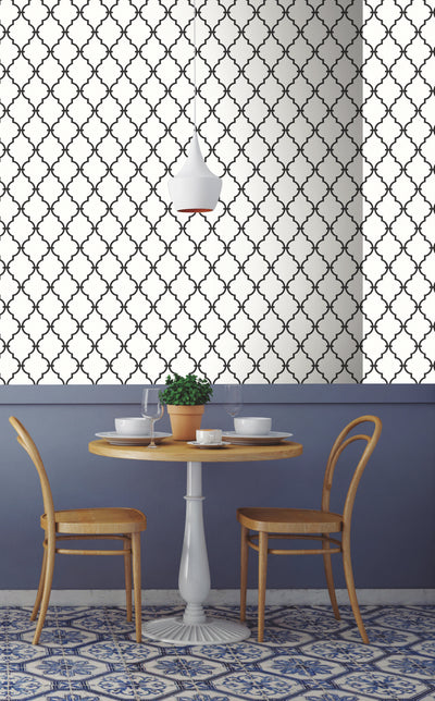 Modern Trellis Peel and Stick Wallpaper | Removable Self-Adhesive Wall Covering | Easy Apply Damage-Free Decor for Bedroom Living Room Accent Wall
