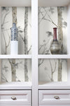 Birch Trees Peel and Stick Wallpaper | Removable Self-Adhesive Wall Covering | Easy Apply Damage-Free Decor for Bedroom Living Room Accent Wall