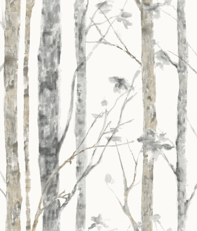 Birch Trees Peel and Stick Wallpaper | Removable Self-Adhesive Wall Covering | Easy Apply Damage-Free Decor for Bedroom Living Room Accent Wall
