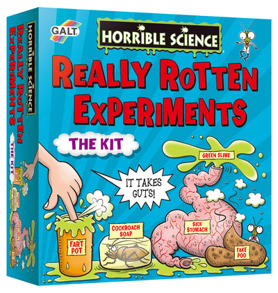 Horrible Science Really Rotten Experiments Kit – Gross Science Fun for Kids! Create Fart Pots, Fake Poo & Slime – Perfect STEM Gift for Young Scientists!