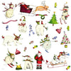 Winter Holiday Peel and Stick Wall Decals | Removable Repositionable Stickers | Easy Damage-Free Wall Art for Kids Bedroom Nursery Playroom