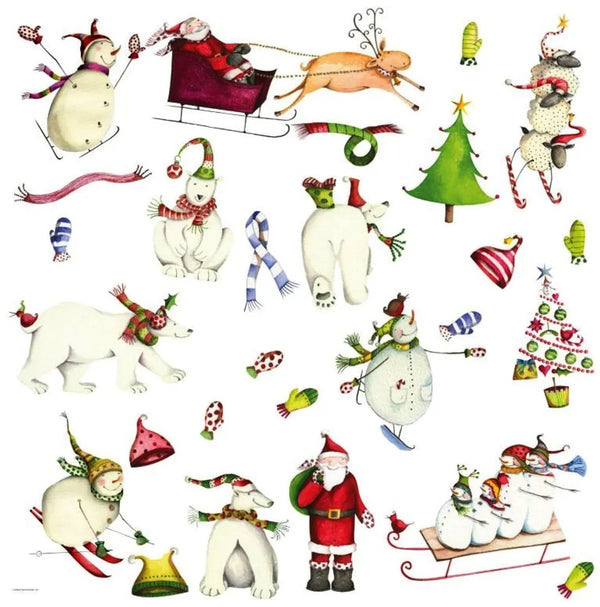 Winter Holiday Peel and Stick Wall Decals | Removable Repositionable Stickers | Easy Damage-Free Wall Art for Kids Bedroom Nursery Playroom
