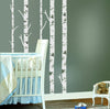 Birch Trees Peel and Stick Wall Decals | Removable Repositionable Stickers | Easy Damage-Free Wall Art for Kids Bedroom Nursery Playroom