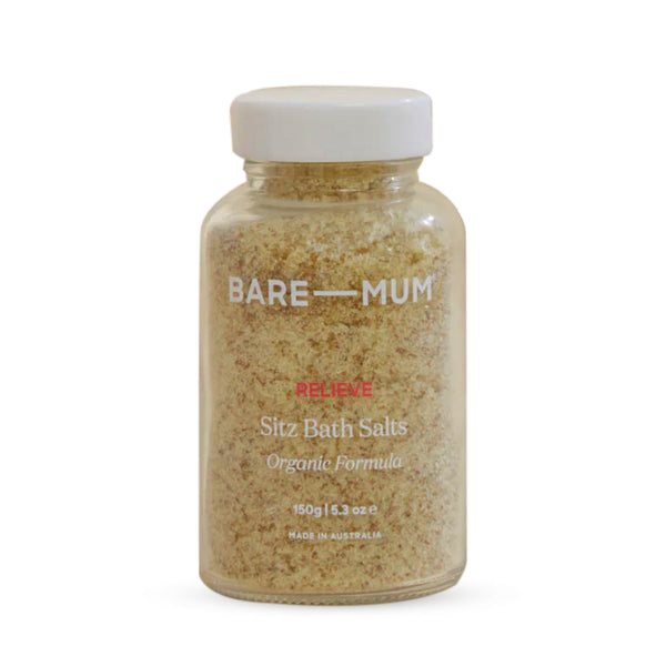 Sitz Bath Salts | Organic Formula | Epsom Salt | Coconut Milk | Natural Herbs | Pain Relief for Postpartum | Relieves Soreness, Itchy Skin & Swelling | 150g | Made in Australia