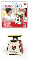 Buildables Weighing Machine STEM Building Kit | Real Wooden Working Model with Springs | Educational Science Construction Toy for Kids | Ages 8 and Up