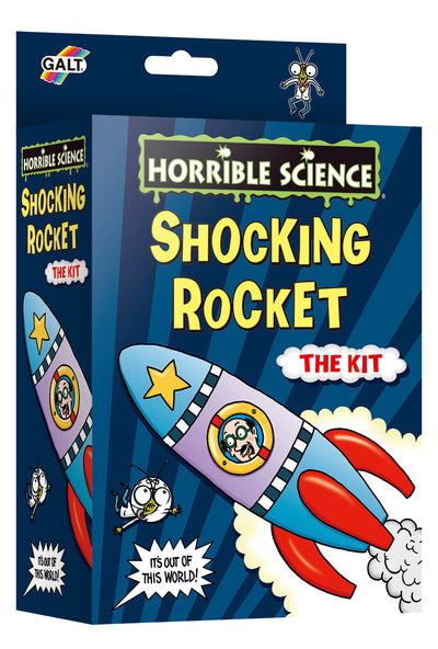 🚀 Horrible Science Shocking Rocket Kit – Fun DIY Science Experiment for Kids | Fizz-Powered Rocket Launch | STEM Learning & Outdoor Play Gift