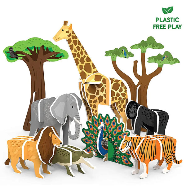 My World Amazing Animals STEM Building Playset | Build Imagine and Pretend Play Kit for Kids | Creative Educational Construction Toy for Boys Girls | 3-7 Years