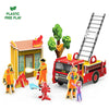 My World Firefighters to the Rescue STEM Building Playset | Build Imagine and Pretend Play Rescue Kit for Kids | Creative Educational Construction Toy | 3-7 Years