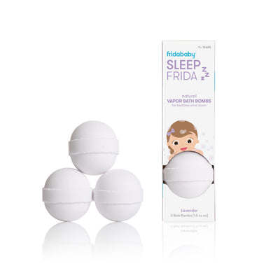 Frida Baby Natural Sleep Bath Bombs, Lavender Essential Oil Bath Bombs for Bedtime, Relaxing & Calming Shower Bombs with Aromatherapy Oil for Better Sleep