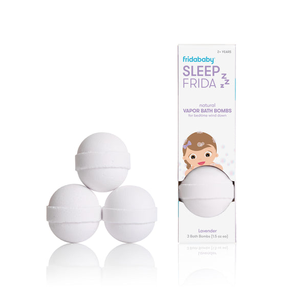 Frida Baby Natural Sleep Bath Bombs, Lavender Essential Oil Bath Bombs for Bedtime, Relaxing & Calming Shower Bombs with Aromatherapy Oil for Better Sleep