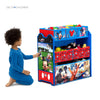 Kids Multi-Bin Toy Storage Organizer with Mickey Mouse Graphics | Engineered Wood Frame with Fabric Bins | Boys Playroom Bedroom Nursery Organization | Easy Assembly | 3 Years+
