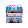 Kids Multi-Bin Toy Storage Organizer with Frozen 2 Graphics | Engineered Wood Frame with Fabric Bins | Playroom Bedroom Nursery Organization | Easy Assembly | 3 Years+