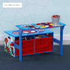 Kids Activity Bench with Storage 67.3 × 57.8 × 36.2 CM | 2 In 1 Spidey Desk & Bench | Toy Storage Bins | Wooden Play Study Furniture | For Children 3 Years+