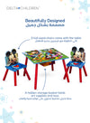 Mickey Mouse Kids Table and Chair Set with Storage by Delta Children | 1 Table + 2 Chairs | Colorful Design | 60L x 60W x 44H CM | Ages 3+ | Easy Assembly | CPSC Certified