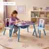 Kids Table and Chair Set with Frozen 2 Elsa Anna Graphics | Engineered Wood Furniture for Playroom Art Snack Study | Includes 1 Table 2 Chairs | Easy Assembly | 3 Years+