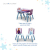Kids Table and Chair Set with Frozen 2 Elsa Anna Graphics | Engineered Wood Furniture for Playroom Art Snack Study | Includes 1 Table 2 Chairs | Easy Assembly | 3 Years+
