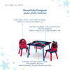 Kids Table and 2 Chair Set with Storage 61 × 61 × 45 CM | Spider Man Wooden Activity Table | Built In Toy Organizer | Play Study Craft Furniture | For Children 3 Year