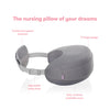 Frida Mom Adjustable Nursing Pillow - Customizable Breastfeeding Pillow for Mom + Baby Comfort with Back Support, Adjustable Wrap Around Waist Strap, Pockets for Heat Relief