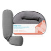Frida Mom Pregnancy Pillow, Body Pillow, Cooling Pillow, Adjustable for Comfortable Sleep and Pregnancy Belly Support, Back Support, and Leg Support, Gray
