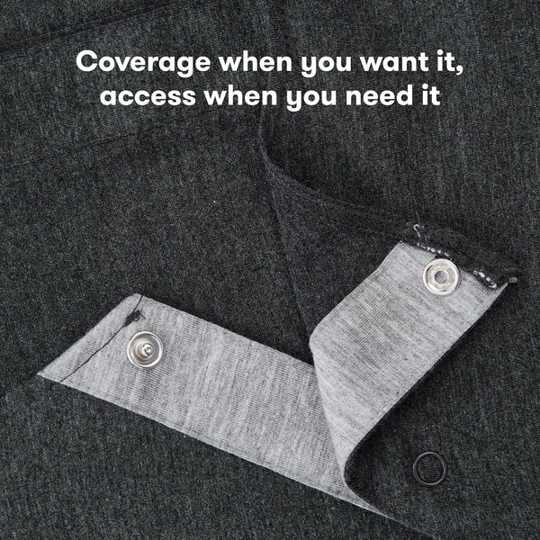 Frida Mom Delivery and Nursing Gown - Easy-Snap, Tagless, Skin-to-Skin Access and Full Coverage in The Back