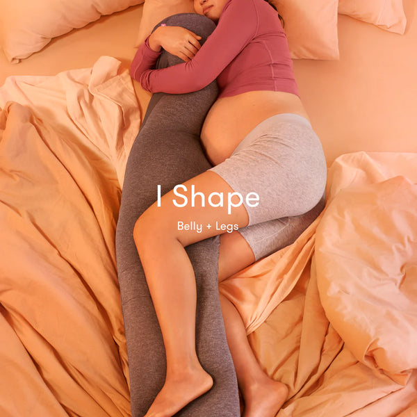 Frida Mom Pregnancy Pillow, Body Pillow, Cooling Pillow, Adjustable for Comfortable Sleep and Pregnancy Belly Support, Back Support, and Leg Support, Gray
