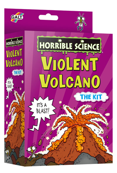 🌋 Horrible Science Violent Volcano Kit – Fun Explosive STEM Experiment for Kids – Create Your Own Erupting Volcano – Educational & Exciting Science Toy!