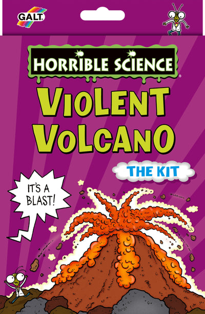 🌋 Horrible Science Violent Volcano Kit – Fun Explosive STEM Experiment for Kids – Create Your Own Erupting Volcano – Educational & Exciting Science Toy!