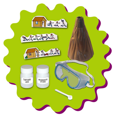 🌋 Horrible Science Violent Volcano Kit – Fun Explosive STEM Experiment for Kids – Create Your Own Erupting Volcano – Educational & Exciting Science Toy!