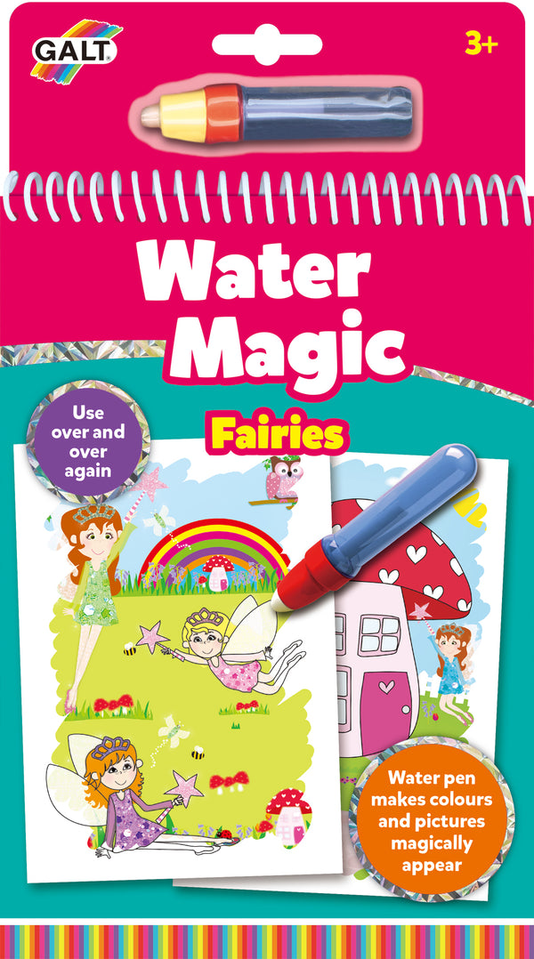 Water Magic Fairy Friends | Reusable Colouring Book | 6 Pages | Mess-Free Fun | Water Pen Included | Develops Creativity | 3+ Years | Portable Travel Toy