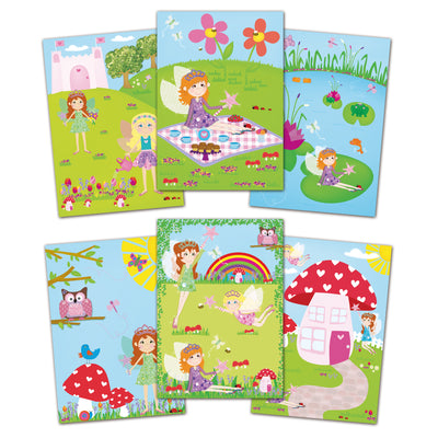 Water Magic Fairy Friends | Reusable Colouring Book | 6 Pages | Mess-Free Fun | Water Pen Included | Develops Creativity | 3+ Years | Portable Travel Toy
