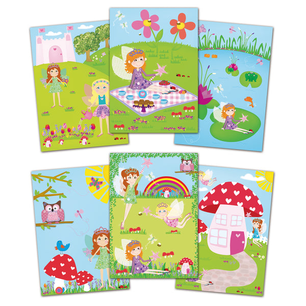 Water Magic Fairy Friends | Reusable Colouring Book | 6 Pages | Mess-Free Fun | Water Pen Included | Develops Creativity | 3+ Years | Portable Travel Toy