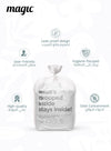Magic Bags Majestic & Essential | 15pcs per Roll | 3 Pack | Leak-proof & Odor Control | Perfect Fit for Diaper Pails | Keeps Odor Inside for 2 Weeks | 100% Durable