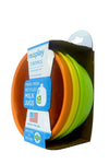 3 Pack Bowls - Orange, Yellow, Lime Green | 12oz | Microwave Safe | Stackable | Durable | Recycled HDPE | Dishwasher Safe | BPA/BPS Free | Perfect for Kids & Adults