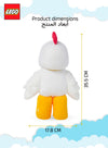 Manhattan Toys LEGO Chicken Suit Guy Plush Character Toy, Collectible Costume Doll for Kids, Cute Room Decor, Gift for Boys & Girls, Soft Stuffed Figure, 15.2 cm