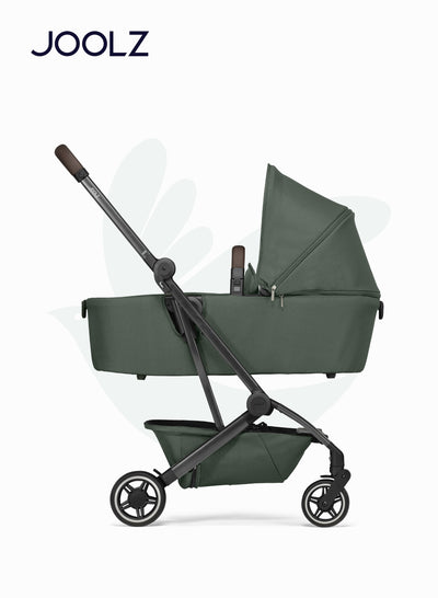 Joolz AER+ Carrycot for Stroller – Lightweight, Foldable & Travel-Friendly Baby Bassinet, Breathable Mattress, Ventilated Sun Hood, Newborn Comfort (0-6M) – Forest Green