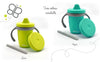 bblüv – Küp - 4-in-1 Durable Spill-Proof Transition Sippy Cup for Toddlers and Children - Food-Grade Silicone Baby Cup, 240 ml, Lime