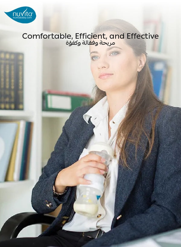 Manual Breast Pump | 120mL | 2-Phase Suction | Soft Silicone Cup | Ergonomic Design | Portable & Lightweight | Easy to Clean | Ideal for On-the-Go | 20 x 20 x 20 CM