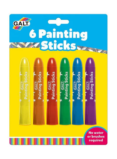 Colouring Painting Sticks | Pack of 6 | Mess-Free Creative Art | Quick Dry | No Brushes | Ideal for Kids | Easy to Use | Ages 3+ | Dimensions: 19.5x2x14.5 CM