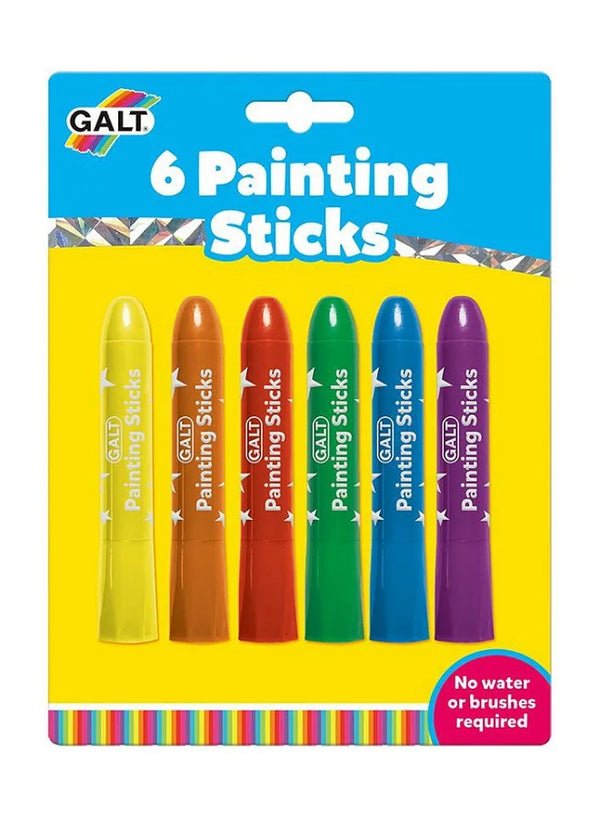 Colouring Painting Sticks | Pack of 6 | Mess-Free Creative Art | Quick Dry | No Brushes | Ideal for Kids | Easy to Use | Ages 3+ | Dimensions: 19.5x2x14.5 CM