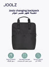 Stylish Diaper Backpack | Spacious Baby Bag with Portable Changing Pad | Insulated Bottle Compartment | Laptop Pocket | Eco-Friendly | Compatible with Hub/Day/Geo | Space Black | 43.5 x 32.5 x 13.5 cm - Space Black