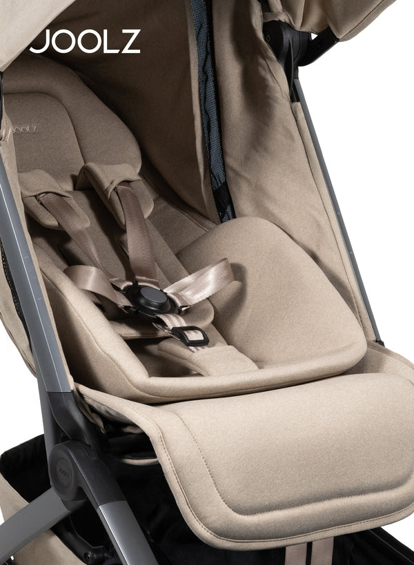 Newborn Insert for Aer+ / Aer2 / Day5 / Hub Strollers | Cosy Infant Seat Cushion | Easy Fold with Buggy | Lightweight Travel-Friendly Baby Support | 70 x 30 x 8 cm - Sandy Taupe