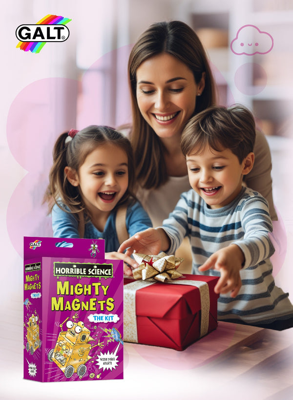 Mighty Magnets Kit | Explore Magnetism | Build Rolling Robot | STEM Learning | For Ages 6+ | Fun Science Kit | Create Levitating Tricks | 20 x 5 x 23 cm