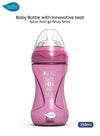 Anti-Colic Baby Bottle - Materno Feel | Ultra-Soft Teat | Ergonomic Design | BPA-Free | Prevents Colic & Ear Infections | 250ml | Easy to Clean - Purple
