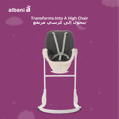 BabyUp Reflux Chair | Shoulder Replicated Angle™ SRA™ | Supports Digestion | Upright Safe Position | Comfortable Infant Seating | 50x40x30 CM | Baby Feeding & Play Chair