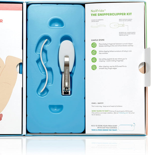 Frida Baby Basics Kit | Baby Essentials Kit Includes Nasal Aspirator Snotsucker, NailFrida Nail Files, Windi Gas Relief, DermaFrida Bath Brush + Silicone Carry Case