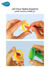 2-in-1 Fruit Eater & Teether | Flavorillo | Safe & Hygienic | Ideal for Babies 6m+ | Relieves Gums | Dishwasher Safe | Fits Fruit, Veggies & More | Sterilizable