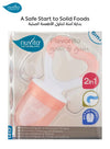 2-in-1 Fruit Eater & Teether | Flavorillo | Safe & Hygienic | Ideal for Babies 6m+ | Relieves Gums | Dishwasher Safe | Fits Fruit, Veggies & More | Sterilizable