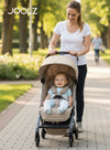 Newborn Insert for Aer+ / Aer2 / Day5 / Hub Strollers | Cosy Infant Seat Cushion | Easy Fold with Buggy | Lightweight Travel-Friendly Baby Support | 70 x 30 x 8 cm - Sandy Taupe