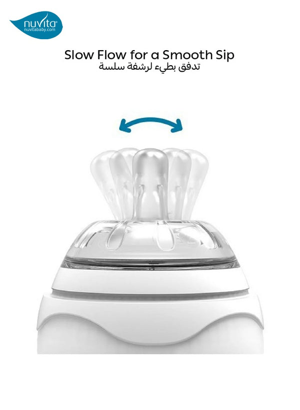 Fast Flow Teat for Baby | BPA-Free | Anti-Colic Valve | Soft Silicone | Suitable for 2+ Months | Mimics Breast Feeding | Pack of 2 Teats | 6.5x6.5x6.5 CM